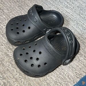 Baby black crocs